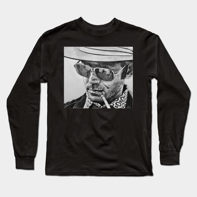 Hunter S Thompson Long Sleeve T-Shirt by BryanWhipple